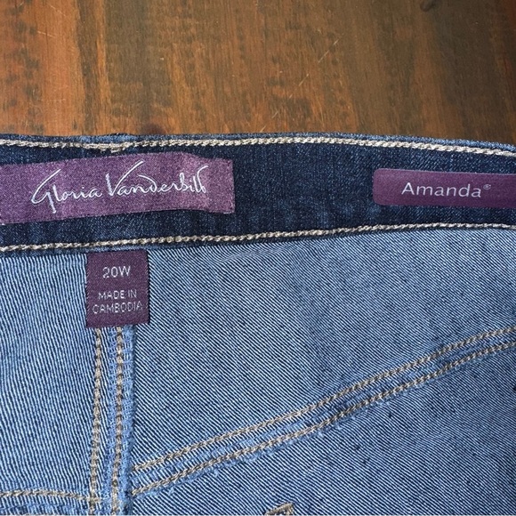Womens Gloria Vanderbilt Amanda Classic Rise Tapered Leg Stretch 20W Average $52 - Picture 7 of 15